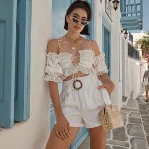 For love and lemons annabelle top